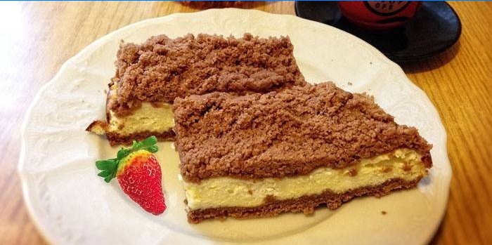 Darab royal sajttorta kakaóval