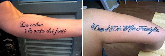 Tetoválás olaszul
