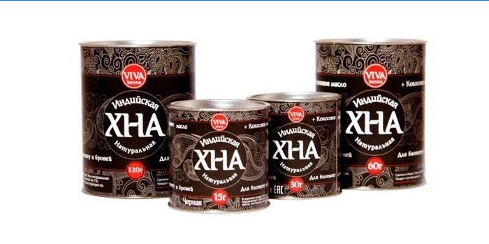 Indiai henna csomagolás