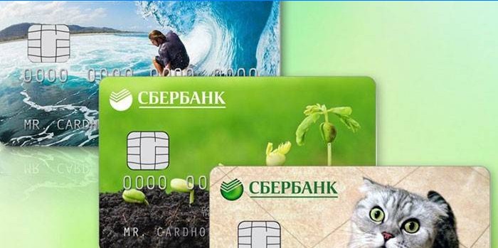Sberbank műanyag kártyák
