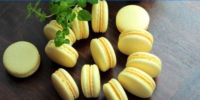 Macaroons citrom krémmel