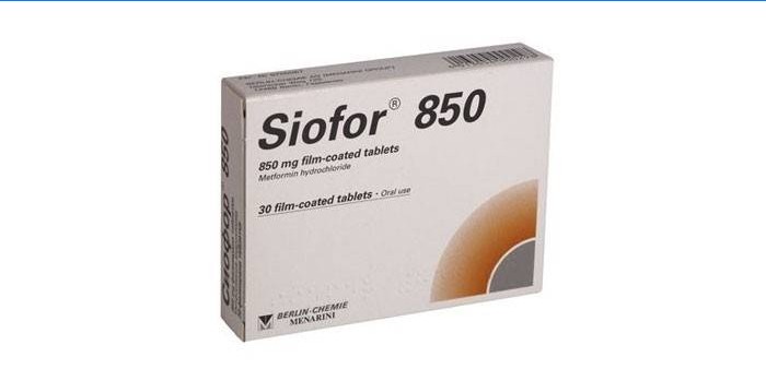 Siofor 850 tabletta / csomag