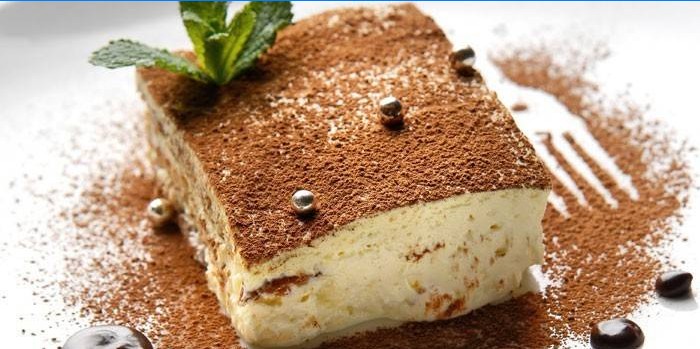 Tiramisu torta szelet