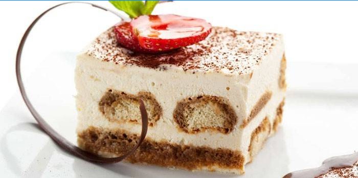 Tiramisu ügetés variáns tejszínnel