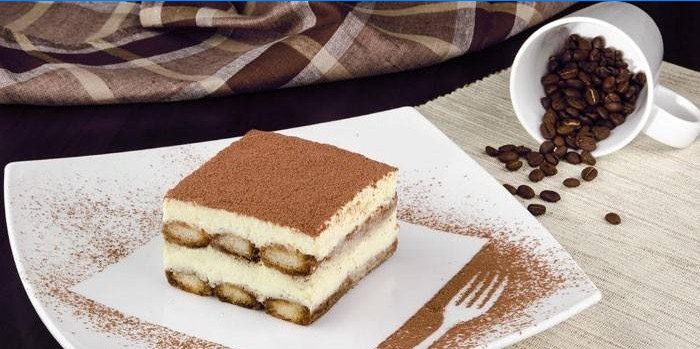 Tiramisu torta Mascarpone-val