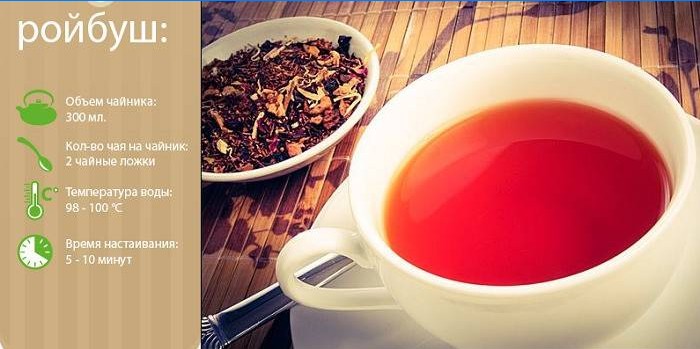 Rooibos egy csészében