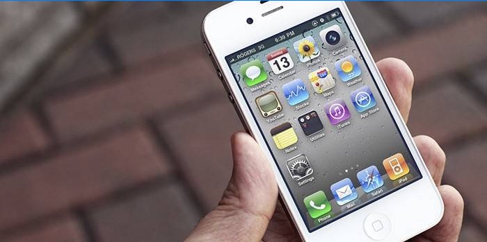 Menü az Iphone 4 képernyőjén
