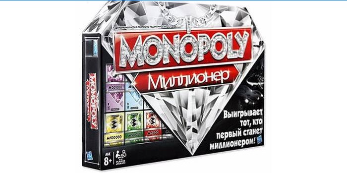 Társasjáték Monopoly milliomos egy dobozban