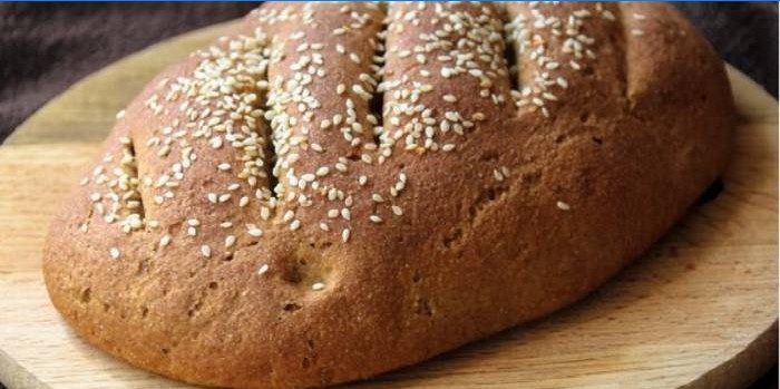Vekni házi rozsliszt kenyér szezámmag