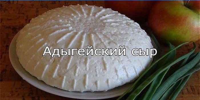 Adyghe sajt egy tányérra, alma és hagyma