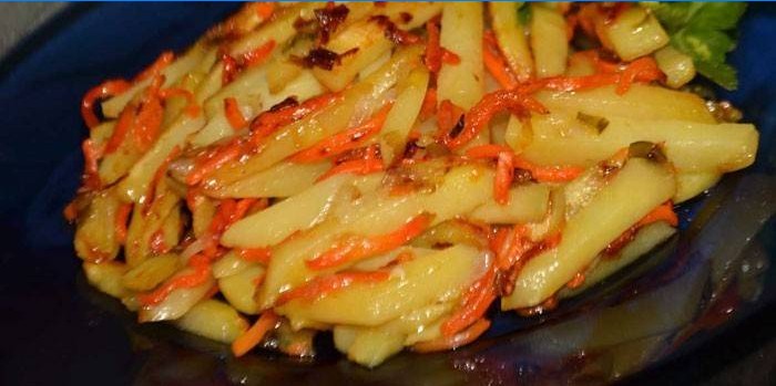 Chips koreai sárgarépa és hagyma