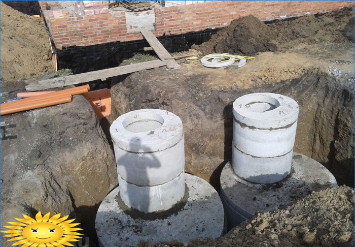 Szeptikus tartály beton gyűrűkből