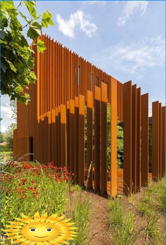 COR-TEN - Corten acél belsőépítészetben és tereprendezésben