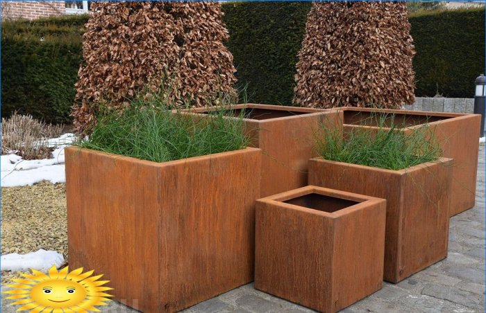 COR-TEN - Corten acél belsőépítészetben és tereprendezésben
