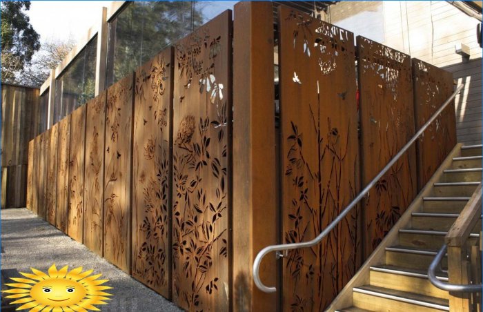 COR-TEN - Corten acél belsőépítészetben és tereprendezésben