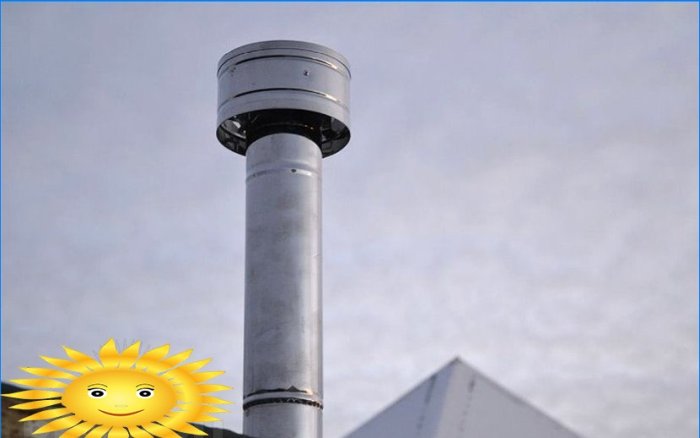 Szellőzők és a kémény. DIY összeszerelési útmutató