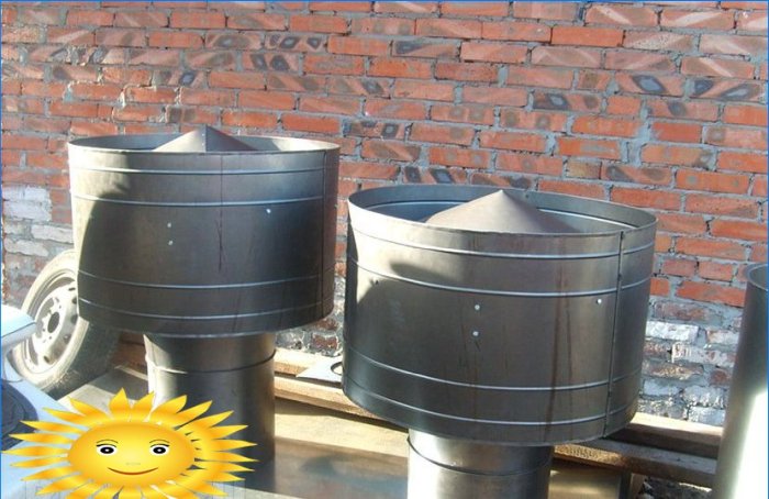 Szellőzők és a kémény. DIY összeszerelési útmutató
