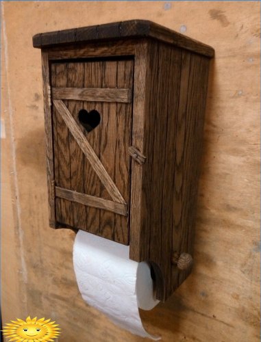 WC-papír tartó a fürdőszobában és a WC-ben