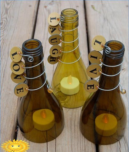DIY üveg palackok