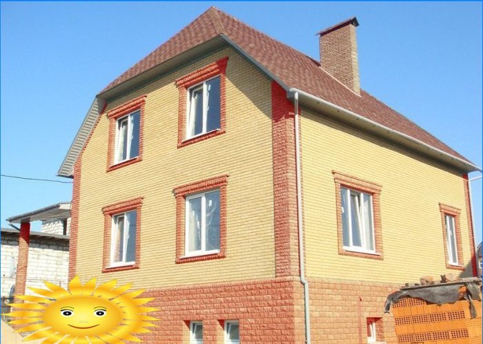 Fali burkolat: hogyan lehet téglázni egy házat saját kezével