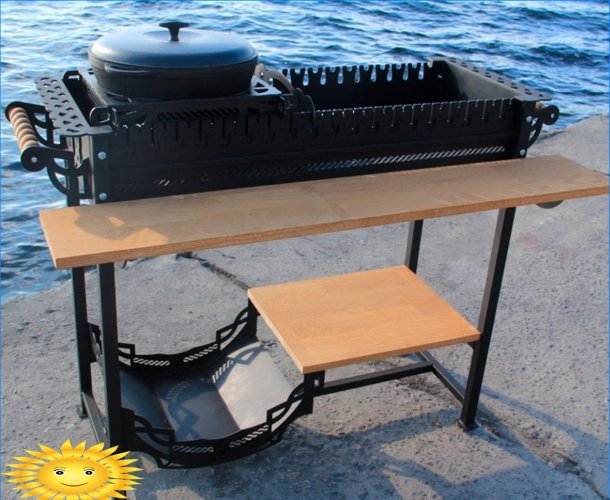 Brazier üsttel: fotók és példák