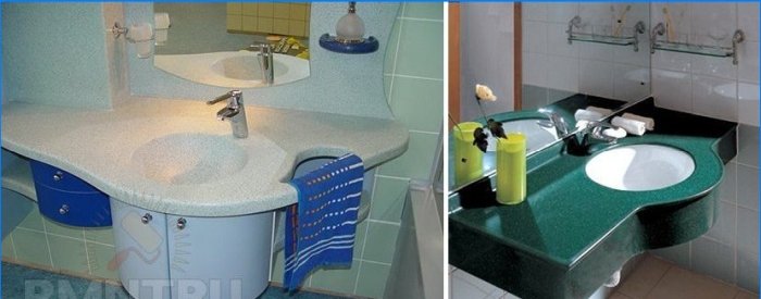 Fürdőszoba munkalapok. Kiválasztási és gondozási tippek