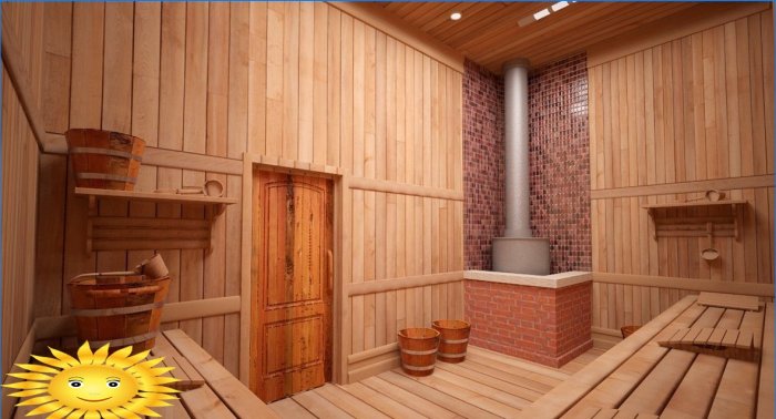 Gőzfürdő és öltöző - fürdőszoba belső fényképe