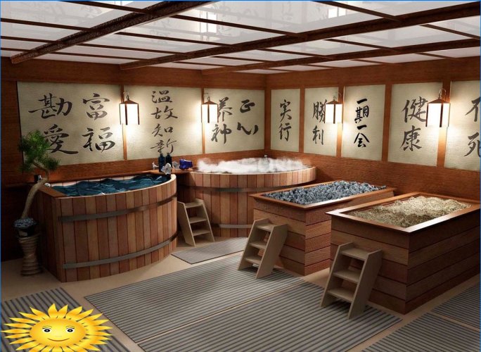 Japán fürdő: ofuro, furako, tulajdonságok és példák