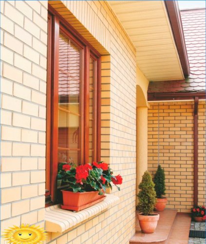 Klinker ablakpárkány: példák, telepítési szolgáltatások