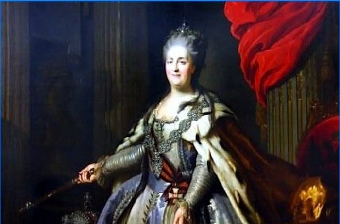 II. Catherine császárnő ünnepi portréja