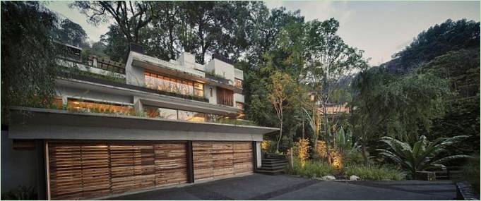 Garázs a Villa House Maza-ban Mexikóban
