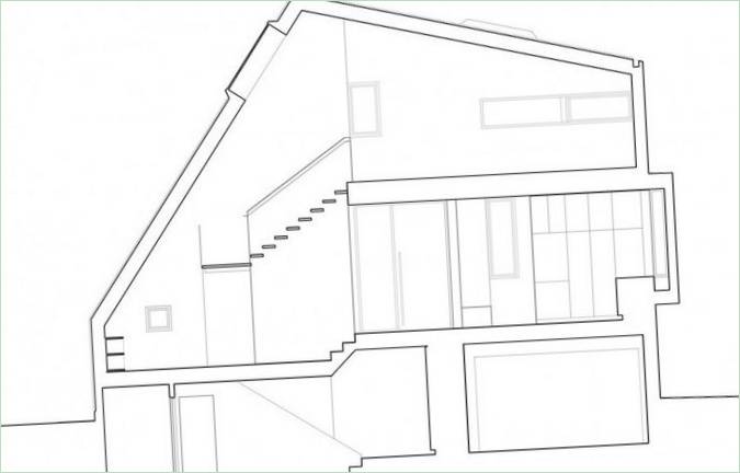 Privát főterv diagram East Van House