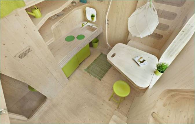 Fából készült diákház a Tengbom Architects tervei alapján
