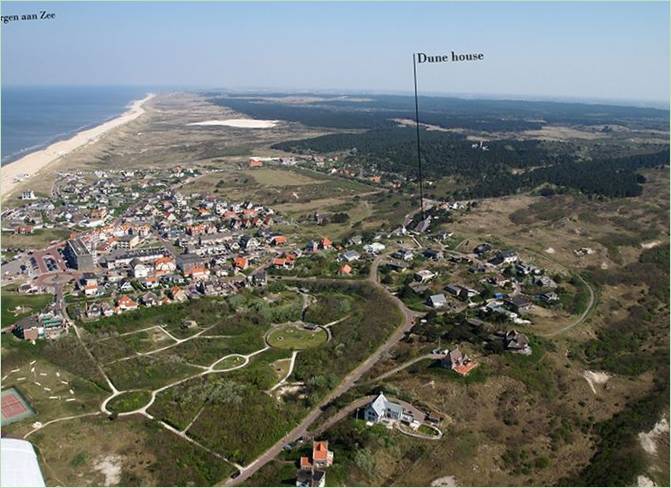 A Dune House felülnézetből