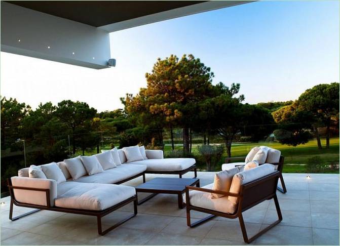 A Quinta luxusvilla terasza Portugáliában