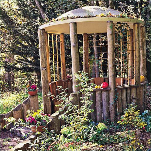 Ötletek kerti pergolákhoz: rusztikus pergola Ötletek kerti pergolákhoz: rusztikus pergola