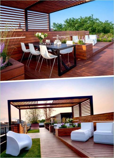 Fából készült kerti dobozok: fából készült pergola