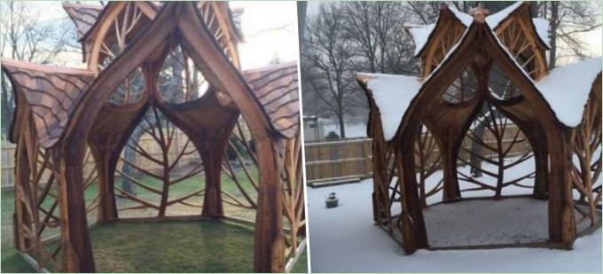 Kerti pergola ötletek: Fa pergola Ötletek kerti pergolákhoz: fa pergola