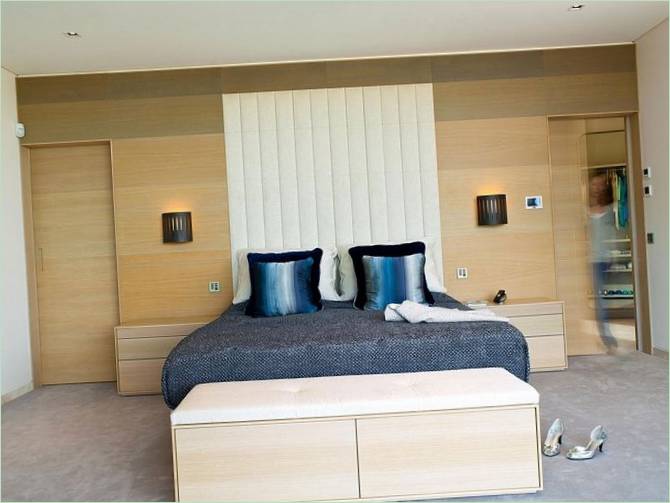 Egy luxus Quinta villa hálószobája Portugáliában