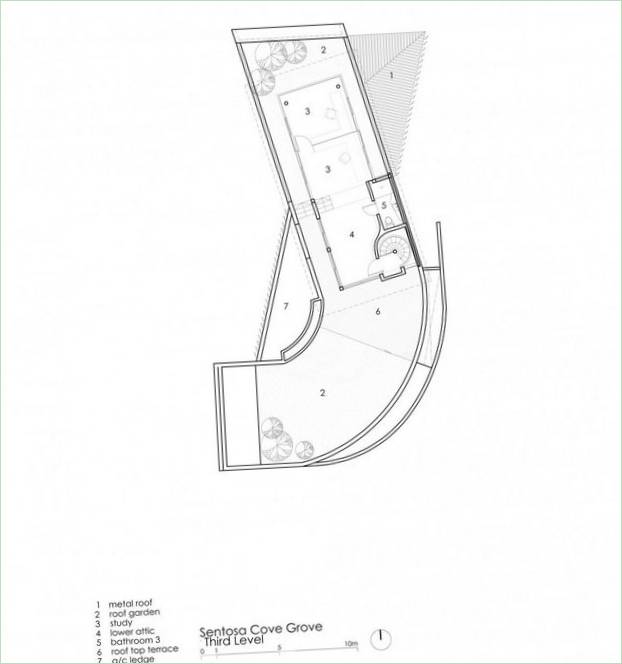 Cove Grove Sentosa kastélyterve az Aamer Architects tervei szerint