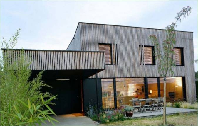 A franciaországi Tectoniques Architects által tervezett Villa B külseje