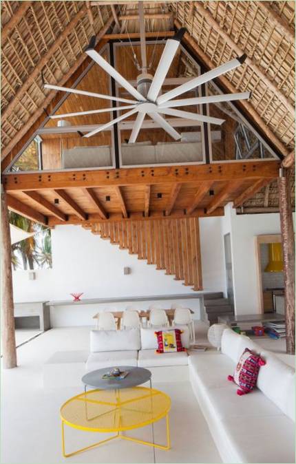 Costa Azul House Bungalow belseje, Cincopatasaatolg, El Salvador