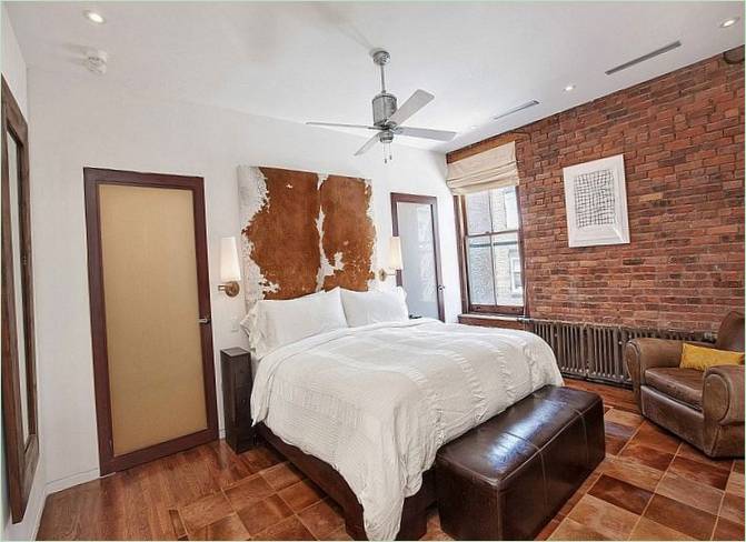 Prince Street Loft hálószoba belsőépítészet