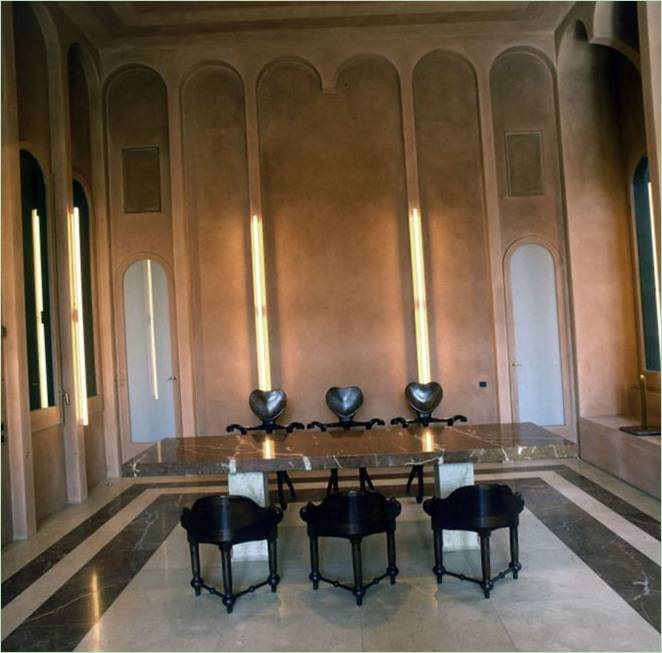 Ricardo Bofill étkező belsőépítészeti tervezése