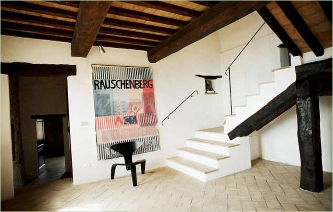 Az olaszországi Casa Bramasole villa lépcsőháza
