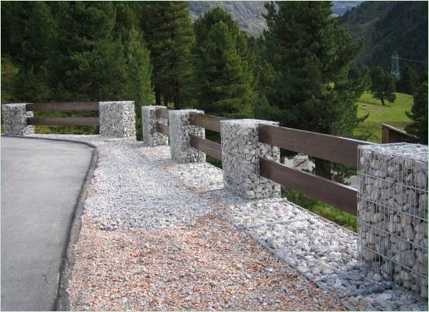 Gabion a kertben