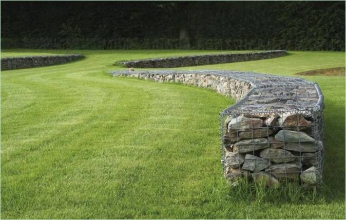 Gabion a kertben