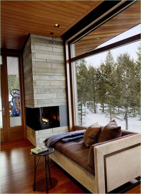 A Wyoming Butte stúdió társalgó sarka a Carney Logan Burke Architects tervei alapján