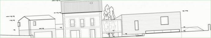 Ház projekt két pavilonnal Casa Rubalcaba Cantabria-ban