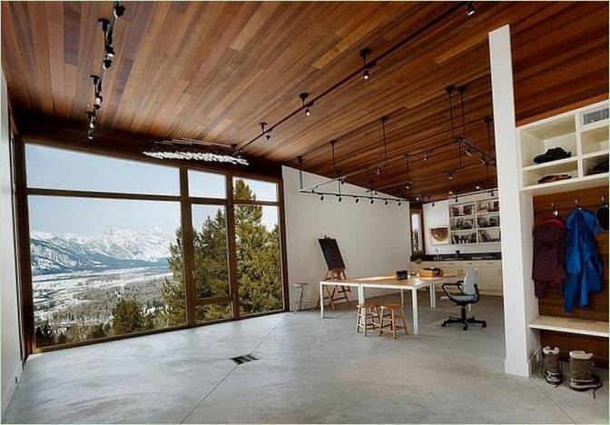 Műhely luxus kilátással a Wyoming Butte Studiosban a Carney Logan Burke Architects tervei szerint